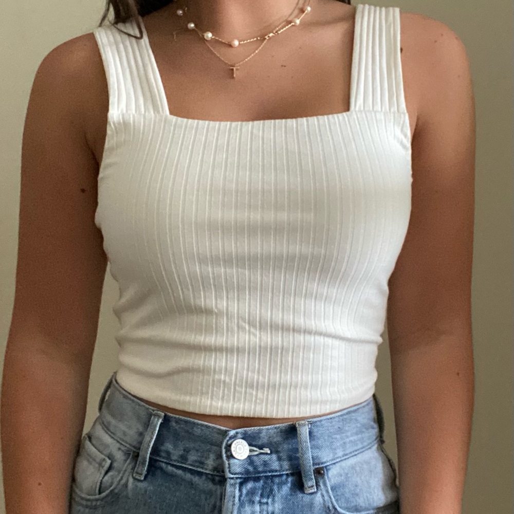 White tank top